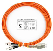 Патч-корд оптический duplex SC-FC 62,5/125 mm 3м LSZH Cabeus