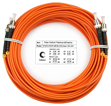 Патч-корд оптический duplex ST-ST 62,5/125 mm 15м LSZH Cabeus