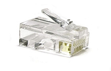 Коннектор RJ11, RJ12, RJ45  Hyperline PLUG-8P8C-U-C6-100 19" кабель 6  