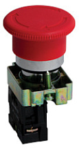 Кнопка BS542 поворотная красная грибок NC EKF