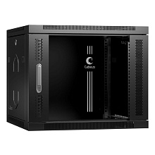 Шкаф телекоммуникационный настенный Cabeus SH-05F-9U60/45-BK 19" 9U 600x450мм