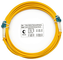 Патч-корд оптический duplex LC-LC 9/125 sm 5м LSZH Cabeus