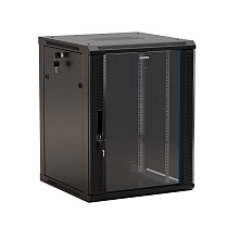 Шкаф телекоммуникационный настенный Hyperline TWB-2245-GP-RAL9004 19" 22U 600 x450 x1086мм