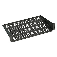 SYSMATRIX SH 2503.900 Полка 19" консольная перфорированная 1U глубина 250 мм, цвет черный (RAL 9004) SYSMATRIX SH 2503.900 Полка 19" консольная перфорированная 1U глубина 250 мм, цвет черный (RAL 9004)