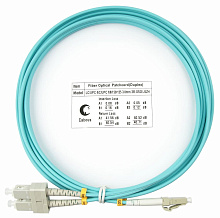 Патч-корд оптический duplex LC-SC 50/125 mm OM3 3м LSZH Cabeus