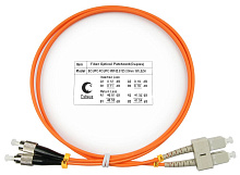 Патч-корд оптический duplex SC-FC 62,5/125 mm 1,5м LSZH Cabeus