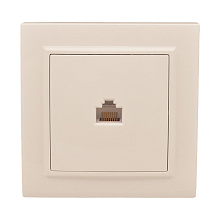 Минск Розетка RJ-45 1-мест. СП бежевый EKF