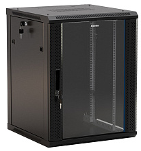 Шкаф телекоммуникационный настенный Hyperline TWB-2766-GP-RAL9004 19" 27U 600x600x1304	мм