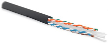 Витая пара Hyperline UUTP4-C6-S23-OUT-LSZH-BK-500 6 Черный 500  м