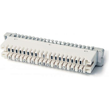 Плинт соединительный Krone 6089 1 002-06 19" на 10 пар, LSA PLUS, маркировка 0-9, без цветового обозначения
