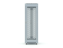 Шкаф телекоммуникационный напольный RUSRACK RSRF-606037/PMGY 19" 37U 600x600x1833мм