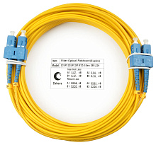 Патч-корд оптический duplex SC-SC 9/125 sm 10м LSZH Cabeus