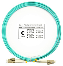 Патч-корд оптический duplex LC-LC 50/125 mm OM3 2м LSZH Cabeus