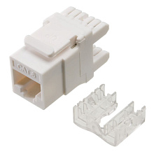 Модуль Keystone Cabeus KJ-RJ45-Cat.6-180 19" кабель 6 белый Модуль Keystone Cabeus KJ-RJ45-Cat.6-180 19" кабель 6 белый