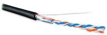 Витая пара Hyperline UUTP2-C5-S24-OUT-PE-BK-500 5 Черный 500  м