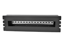 19″ панель с DIN-рейкой PS-3U, цвет черный