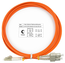 Патч-корд оптический duplex LC-SC 62,5/125 mm 3м LSZH Cabeus
