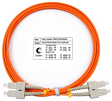 Патч-корд оптический duplex SC-SC 62,5/125 mm 2м LSZH Cabeus