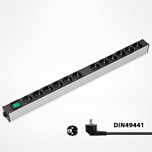 SYSMATRIX PD 1204.000 Блок розеток PDU 0U, 12 портов SYSMATRIX PD 1204.000 Блок розеток PDU 0U, 12 портов