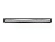 Заглушка перфорированная 19" 1U, черная RUSRACK Заглушка перфорированная 19" 1U, черная RUSRACK