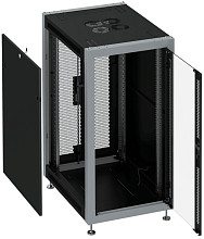 Шкаф телекоммуникационный напольный RUSRACK RSRO-42-6060-G2P-BK 19" 42U 600x600x2000мм