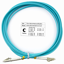 Патч-корд оптический duplex LC-LC 50/125 mm OM3 3м LSZH Cabeus