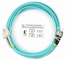 Патч-корд оптический duplex SC-FC 50/125 mm OM3 5м LSZH Cabeus