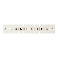 Маркеры для JXB-ST 2,5 с символами "A, B, C, N, PE" (10 шт.) EKF