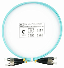 Патч-корд оптический duplex FC-FC 50/125 mm OM3 1м LSZH Cabeus