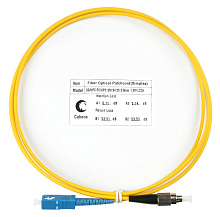 Патч-корд оптический simplex SC-FC 9/125 sm 1,5м LSZH Cabeus