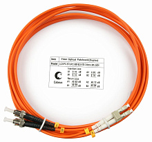 Патч-корд оптический duplex LC-ST 62,5/125 mm 3м LSZH Cabeus