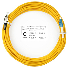 Патч-корд оптический simplex LC-FC 9/125 sm 15м LSZH  Cabeus