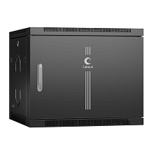 Шкаф телекоммуникационный настенный Cabeus SH-05F-9U60/45m-BK 19" 9U 600x450мм