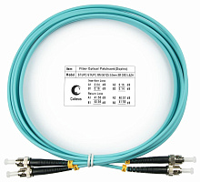 Патч-корд оптический duplex ST-ST 50/125 mm OM3 3м LSZH Cabeus