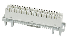 Плинт размыкаемый Cabeus DM-10P-P 19" на 10 пар, для крепления на штанге, маркировка 0-9