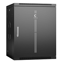 Шкаф телекоммуникационный настенный Cabeus SH-05F-15U60/35m-BK 19" 15U 600x350мм