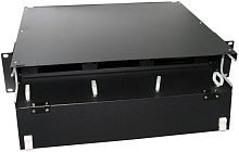 Патч-панель Hyperline FO-19BX-2U-F0-6xSLT-W120H32-EMP 19"  6 портов черный