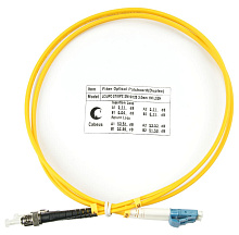 Патч-корд оптический duplex LC-ST 9/125 sm 1м LSZH Cabeus