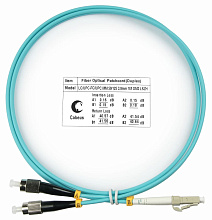 Патч-корд оптический duplex LC-FC 50/125 mm OM3 1м LSZH Cabeus