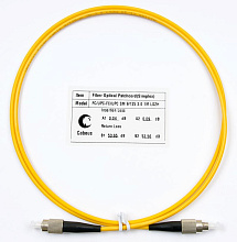 Патч-корд оптический simplex FC-FC 9/125 sm 1м LSZH Cabeus