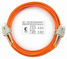 Патч-корд оптический duplex SC-SC 62,5/125 mm 5м LSZH Cabeus