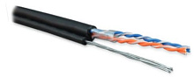 Витая пара Hyperline UUTP2-C5-S24-SW-OUT-PE-BK-500 5 Черный 500  м