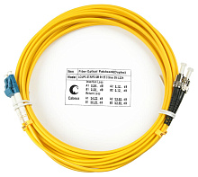 Патч-корд оптический duplex LC-ST 9/125 sm 5м LSZH Cabeus