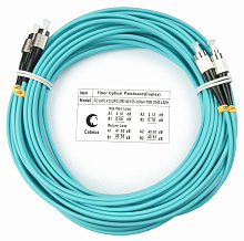 Патч-корд оптический duplex FC-FC 50/125 mm OM3 10м LSZH Cabeus