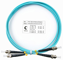 Патч-корд оптический duplex ST-ST 50/125 mm OM3 2м LSZH Cabeus