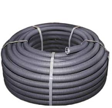 Труба гофр. FRHF с зондом d25мм (75м) черная Plast EKF