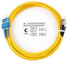 Патч-корд оптический duplex SC-FC 9/125 sm 7м LSZH Cabeus