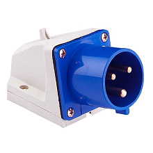 Вилка стац. 513 2Р+РЕ 16А 220В IP44 EKF