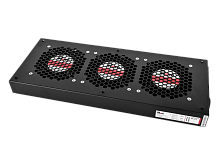 Модуль вентиляторный, 3 вентилятора, колодка, чёрный Модуль вентиляторный, 3 вентилятора, колодка, чёрный