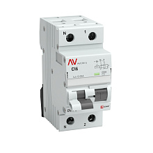 DVA-6 1P+N 50А (B) 30мА (AC) 6кА EKF AVERES DVA-6 1P+N 50А (B) 30мА (AC) 6кА EKF AVERES